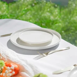 Cosy & Trendy Ontbijtborden / Dessertborden Moon White ø 19 cm - 4 Stuks