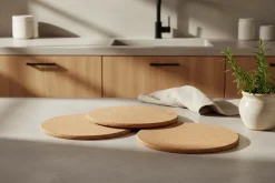 Cosy & Trendy Pannenonderzetter - Kurk - ø 20 cm - 3 stuks
