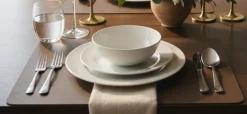 Cosy & Trendy Placemats Leather Look Lead Gray - Afwasbaar - 43 x 30 cm - 6 Stuks