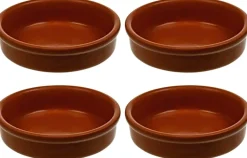 Cosy & Trendy Ramekins / Soufflébakje / Creme Brulee Schaaltjes - Terracotta ø 8 cm - 4 Stuks