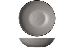 Cosy & Trendy Serviesset Speckle - Grijs 18-delig / 6 personen - 6 dinerborden, 6 diepe borden en 6 ontbijtborden