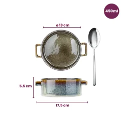 Cosy & Trendy Soepkommen / Kommen - Quintana Green ø 13 cm / 450 ml - 4 Stuks