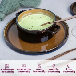 Cosy & Trendy Soepkommen / Kommen - Quintana Green ø 13 cm / 450 ml - 4 Stuks