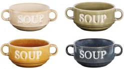 Cosy & Trendy Soepkommen / Kommen Soup Multicolor ΓΈ 12 cm / 450 ml - 4 stuks