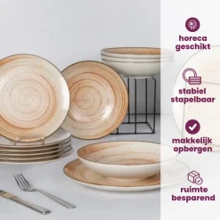 Cosy & Trendy Soepkommen / Kommen - Sintra Terracotta ø 16 cm - 4 Stuks