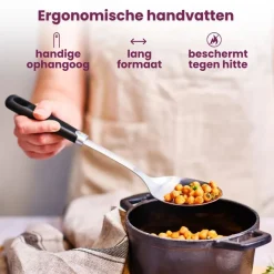 Cosy & Trendy Soeplepel Delish - RVS Zwart