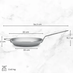 De Buyer Koekenpan Mineral B Element - ø 32 cm - zonder anti-aanbaklaag
