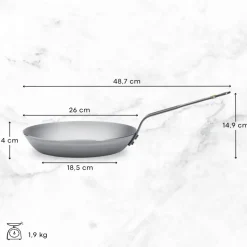 De Buyer Koekenpannenset Mineral B Element 3-delig - ø 20, 24 & 28 cm - zonder anti-aanbaklaag