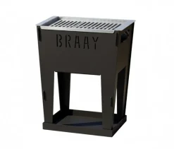 Design Zwart Gecoate Barbecue - Braay - Houtskool BBQ - 30x40x50 cm