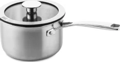 DUCQ Pannenset 6-Delig - Downdraft Geschikt - Kookpan ø 16, 18, 20, 24 cm & Steelpan ø 16 cm & Braadpan ø 26 cm + Deksels