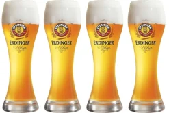 Erdinger Bierglazen Weizen 500 ml - 4 Stuks