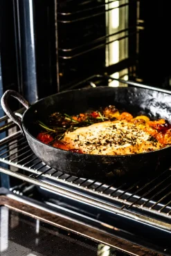 Forged Koekenpan Carbonstaal met 2 handvatten ø 24 cm - geschikt voor alle warmtebronnen - zonder anti-aanbaklaag
