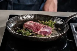 Forged Koekenpan Carbonstaal ø 24 cm - geschikt voor alle warmtebronnen - zonder anti-aanbaklaag