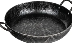 Forged Koekenpan Carbonstaal met 2 handvatten ø 28 cm - geschikt voor alle warmtebronnen - zonder anti-aanbaklaag