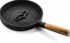 Forged Serveerpannetje Churrasco - Gietijzer / Olijfhout - ø 18 cm