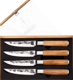 Forged Steakmessen Olive - 4 stuks