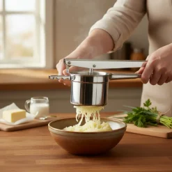 Ghidini Pureeknijper / Aardappelpers - RVS - met 2 Verwisselbare Schijven