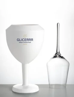 GLICERRR Wijnglas koeler en houder set + glas
