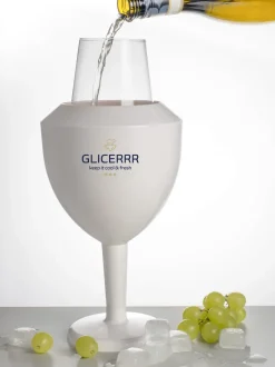 GLICERRR Wijnglas koeler en houder set + glas