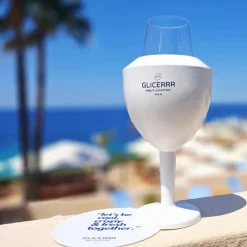 GLICERRR Wijnglas koeler en houder set + glas