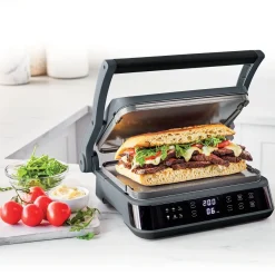 GreenPan Contactgrill Advanced Grill Digitaal - Omkeerbare Grill- en Bakplaten - Grijs