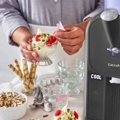 GreenPan IJsmachine Frost - Grijs - Softijs, Roomijs, Slushies, Milkshakes & Smoothies - 1.8 Liter