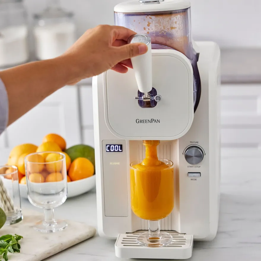 GreenPan IJsmachine Frost - Wit - Softijs, Roomijs, Slushies, Milkshakes & Smoothies - 1.8 Liter