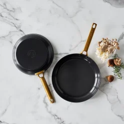 GreenPan Koekenpannenset Padova Reserve Black 2-delig - Koekenpan ø 20 & 26 cm - Keramische anti-aanbaklaag