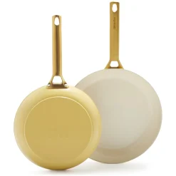 GreenPan Koekenpannenset Padova Reserve Sunshine Yellow 2-delig - ø 20 & 26 cm - Keramische anti-aanbaklaag