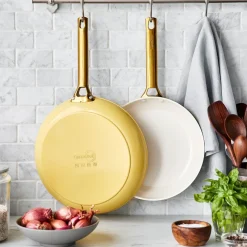 GreenPan Koekenpannenset Padova Reserve Sunshine Yellow 2-delig - ø 20 & 26 cm - Keramische anti-aanbaklaag