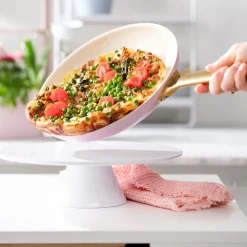 GreenPan Koekenpannenset Padova Reserve Blush Pink 2-delig - ø 20 & 26 cm - Keramische anti-aanbaklaag