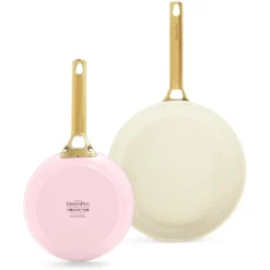 GreenPan Koekenpannenset Padova Reserve Blush Pink 2-delig - ø 20 & 26 cm - Keramische anti-aanbaklaag