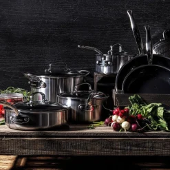 GreenPan Koekenpannenset Premiere RVS 2-delig - ø 20 & 28 cm - keramische anti-aanbaklaag