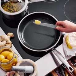 GreenPan Koekenpannenset Premiere RVS 2-delig - ø 20 & 28 cm - keramische anti-aanbaklaag