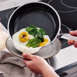 GreenPan Koekenpannenset Premiere RVS 2-delig - ø 20 & 28 cm - keramische anti-aanbaklaag