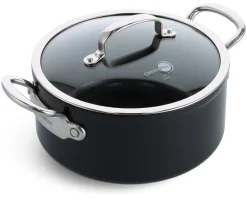 GreenPan Kookpan Barcelona Pro Zwart ø 24 cm / 4.9 Liter - keramische anti-aanbaklaag