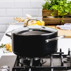 GreenPan Kookpan Copenhagen Zwart ø 20 cm / 3.3 Liter - keramische anti-aanbaklaag