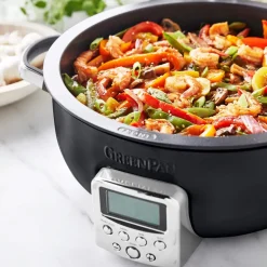 GreenPan Multicooker / Omnicooker - 5.7 Liter - Black - Keramische anti-aanbaklaag