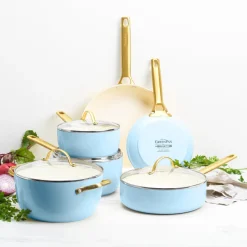 GreenPan Pannenset Padova Reserve Light Blue 6-delig -Keramische anti-aanbaklaag