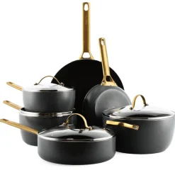 GreenPan Pannenset Padova Reserve Black 6-delig - Keramische anti-aanbaklaag