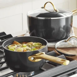 GreenPan Pannenset Padova Reserve Black 6-delig - Keramische anti-aanbaklaag