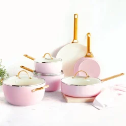 GreenPan Pannenset Padova Reserve Blush Pink 6-delig - Keramische anti-aanbaklaag