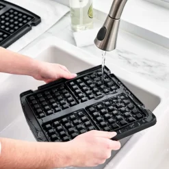 GreenPan Wafelijzer - Black - inclusief 2 sets wafelplaten - Keramische anti-aanbaklaag