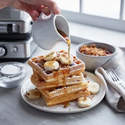 GreenPan Wafelijzer - RVS - inclusief 2 sets wafelplaten - Keramische anti-aanbaklaag
