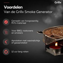 GrillX BBQ Cold Smoke Set - Koud Roken