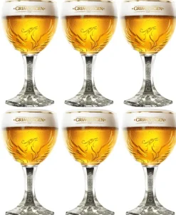 Grimbergen Bierglazen op Voet - 250 ml - 6 stuks