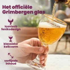 Grimbergen Bierglazen op Voet - 250 ml - 6 stuks