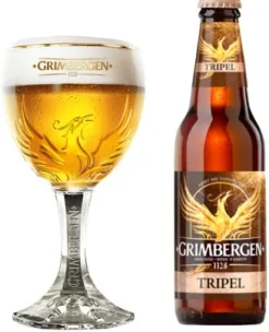 Grimbergen Bierglazen op Voet - 330 ml - 6 stuks