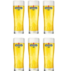 Heineken Bierglazen 0.0 Star - 250 ml - 6 stuks
