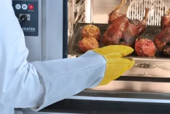 Hendi BBQ Handschoenen / Ovenhandschoenen XL Leer 46 cm - 2 Stuks